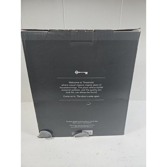 Threshold Heavy Duty Outdoor Love Seat Cover Weather Resistance UV Protection - Picture 3 of 4